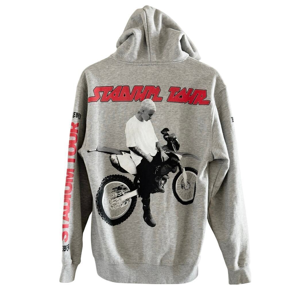 Justin Bieber × Purpose Tour Merchandise × Stadium Tour Hoodie Size Small
